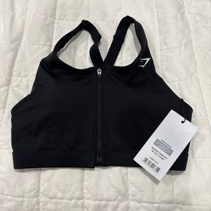 Gymshark front zipper sports bra